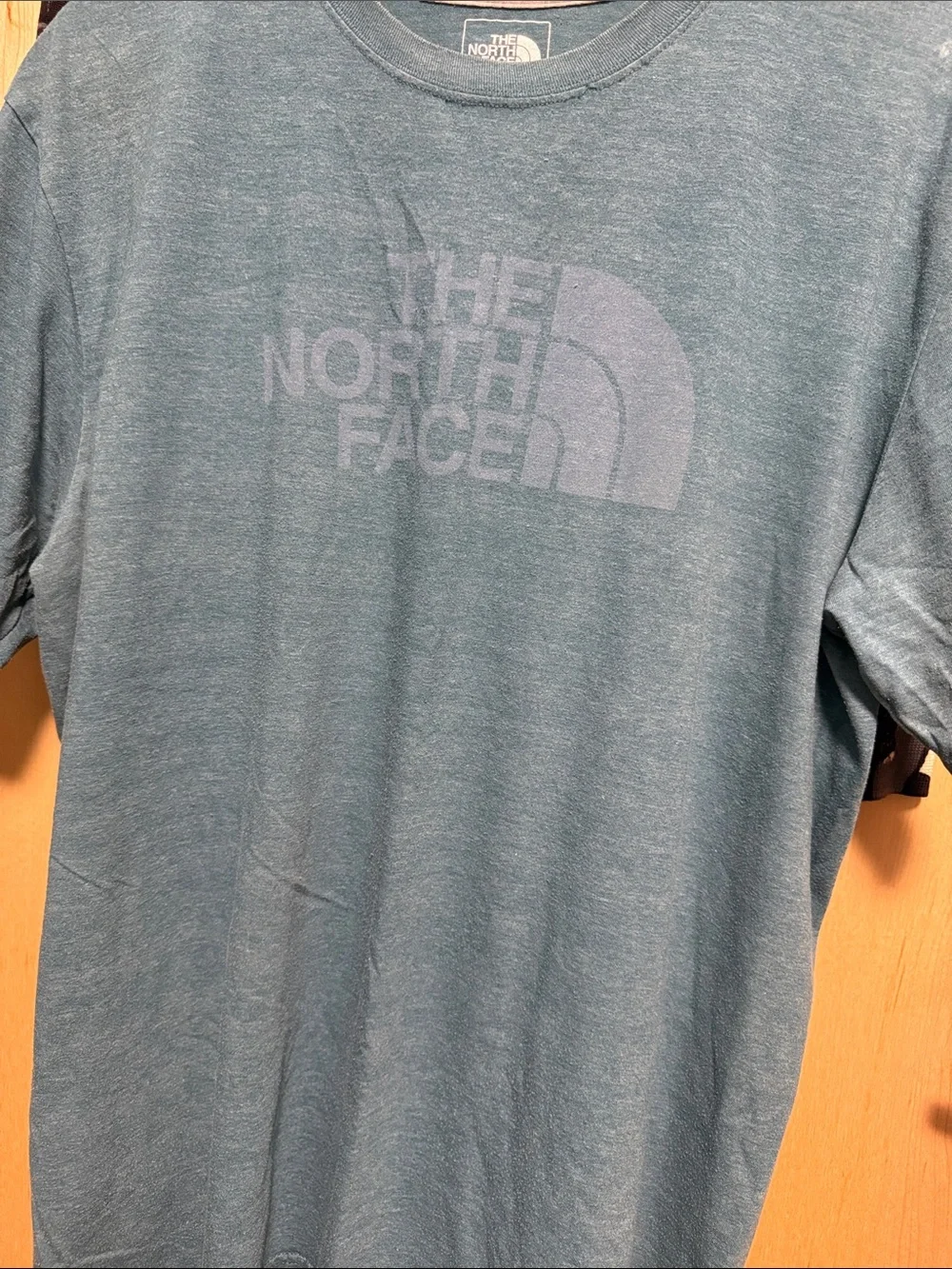 The North Face Men's Heather Blue Logo Crew Tee